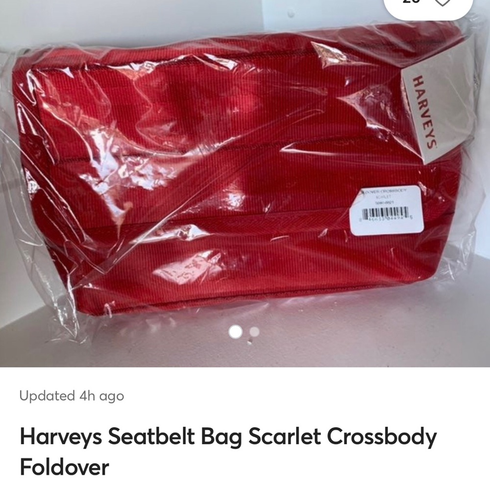 Harvey’s Red cross body bag